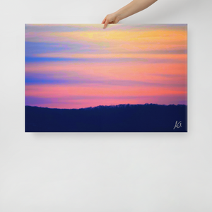 Canvas: Striped Sunset (size 24"x36" only)