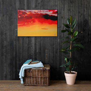 Canvas: Fire Sky (size 24"x36" only)