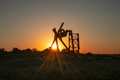 Metal prints: Sunset at the NC Museum of Art 2