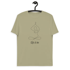 Unisex organic cotton t-shirt: Let it be