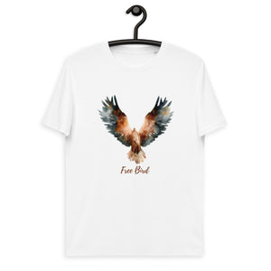 Unisex organic cotton t-shirt: Free Bird
