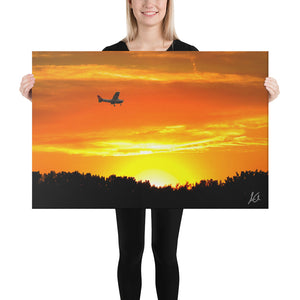 Canvas: Plane in the Sky (size 24"x36" only)