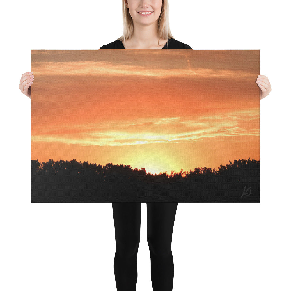 Canvas: Orange Blossom Sunset