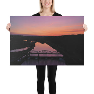 Canvas: Pink River (size 24"x36" only)