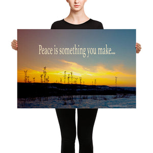 Canvas: Peace is something you make